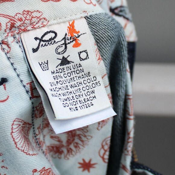 Pierce Jeans Women's Midnight Blue 8"Low-Rise Wide Flared Jeans Size 31 - Picture 6 of 8